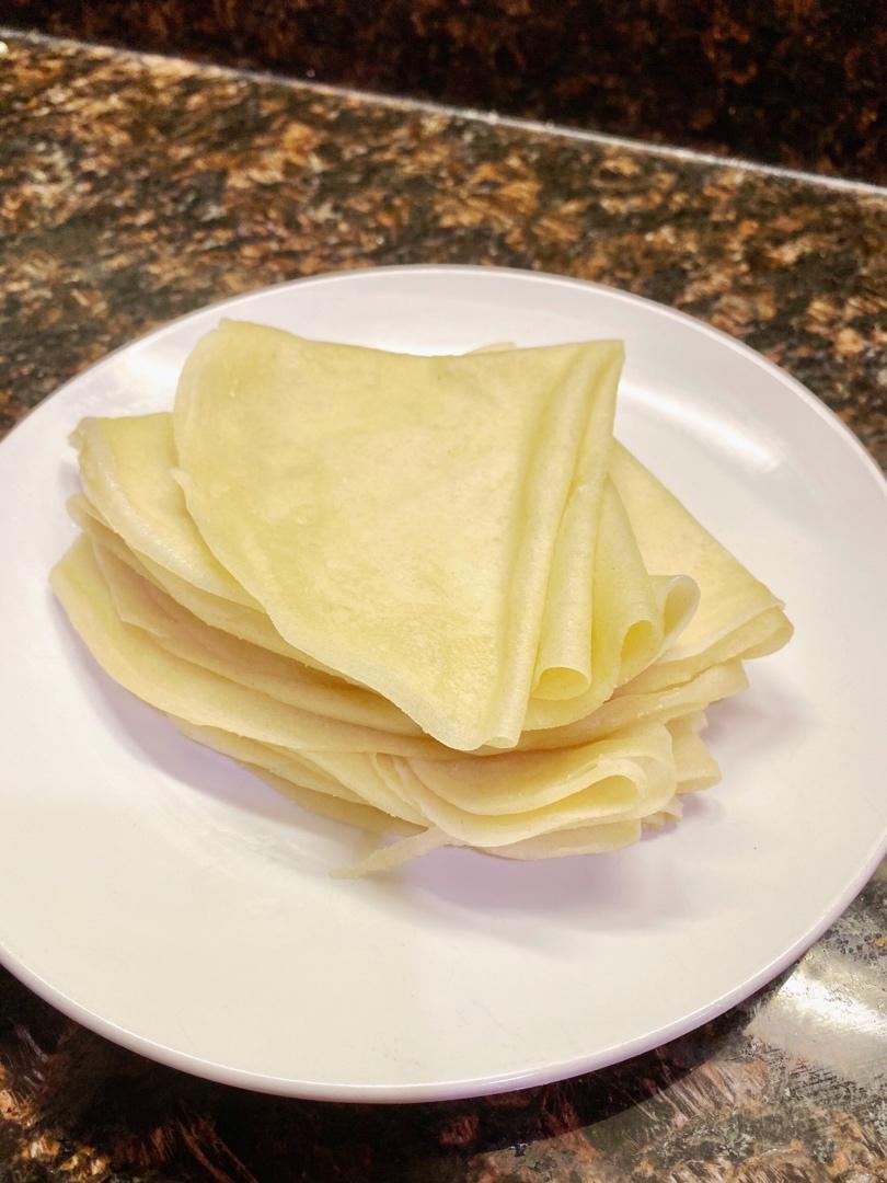 春饼   轻松一次做出十几张的春饼皮