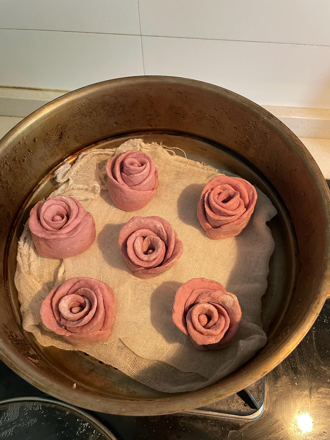 紫薯玫瑰花馒头