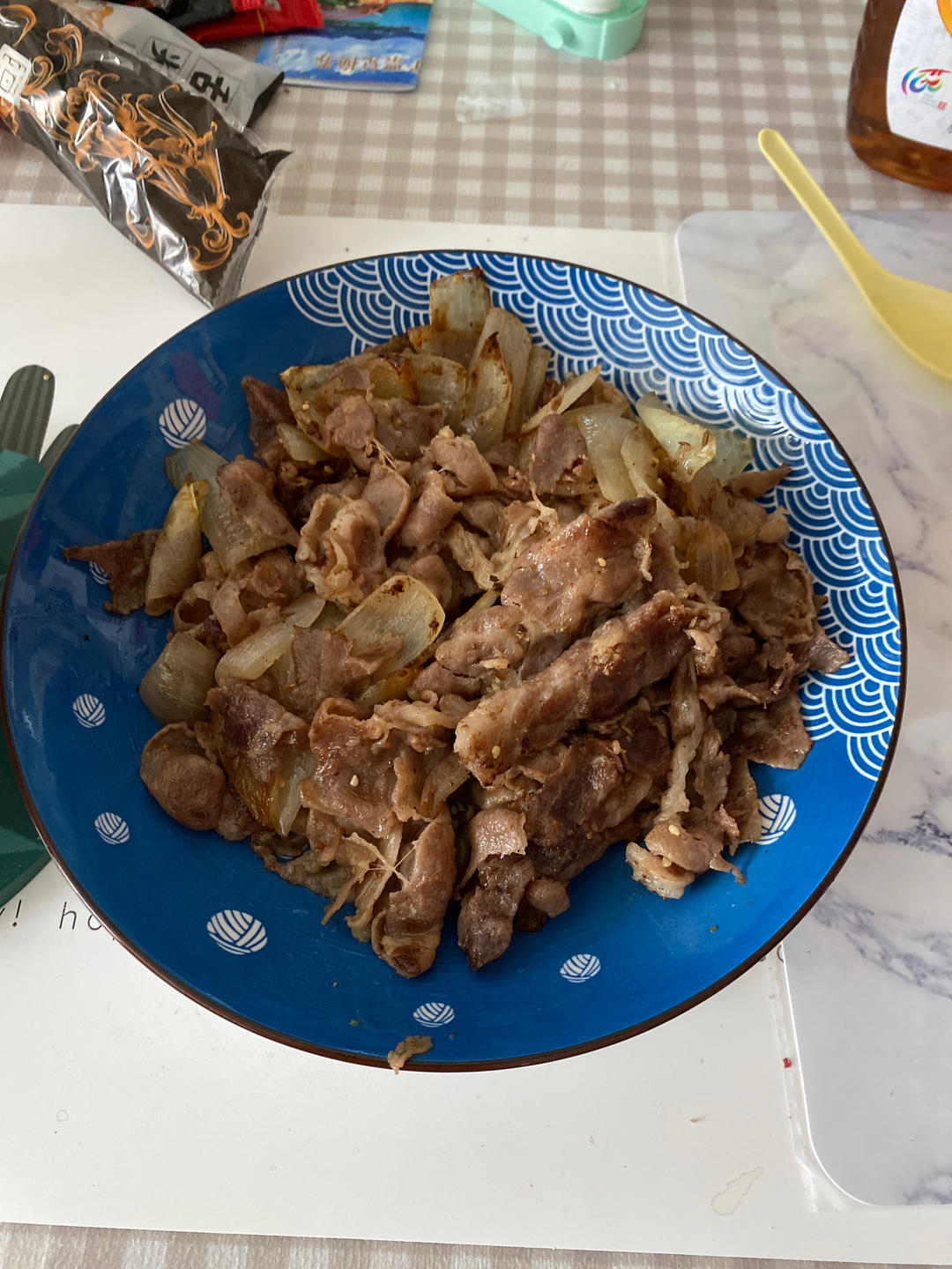 洋葱孜然羊肉片
