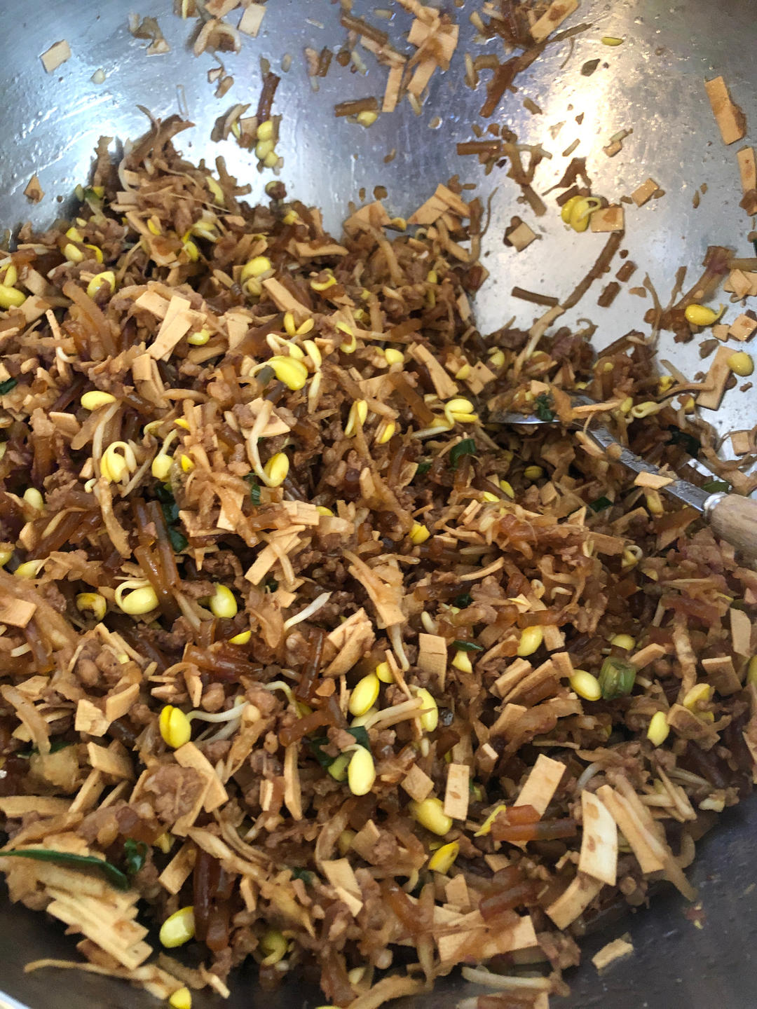 皮薄馅儿大的粉丝肉末包子（馅料做法）