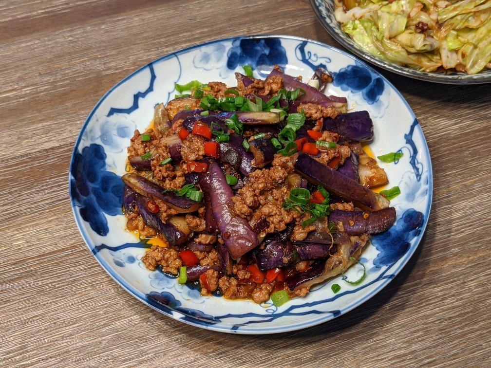 红烧肉沫茄子