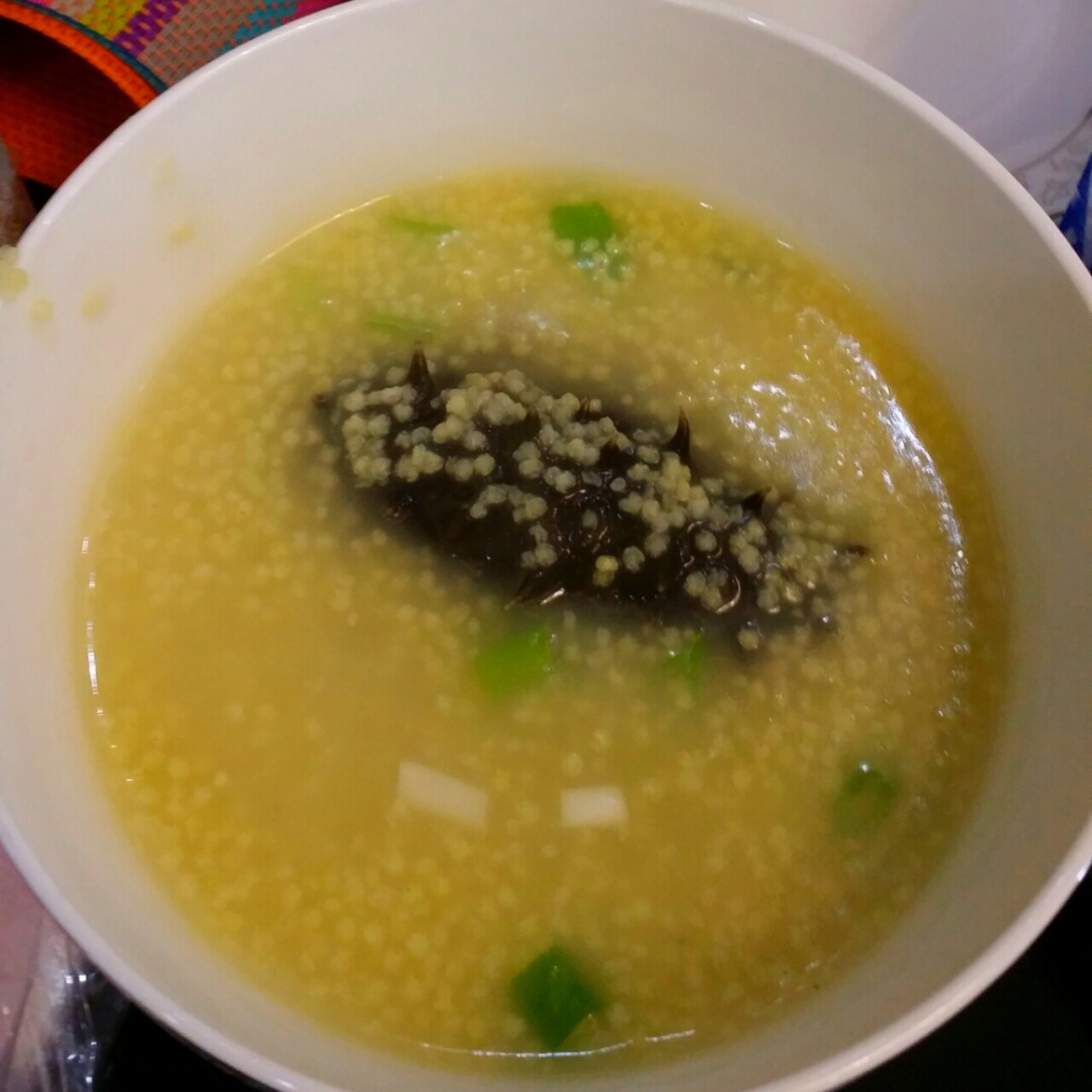 sdzp0666做的营养可口的小米海参粥