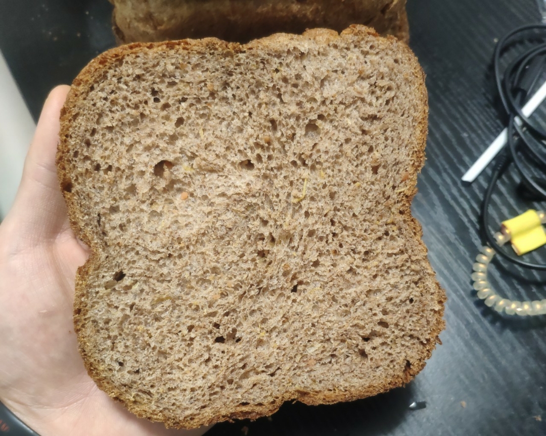 冬季全麦（面包机版本）的做法 步骤6