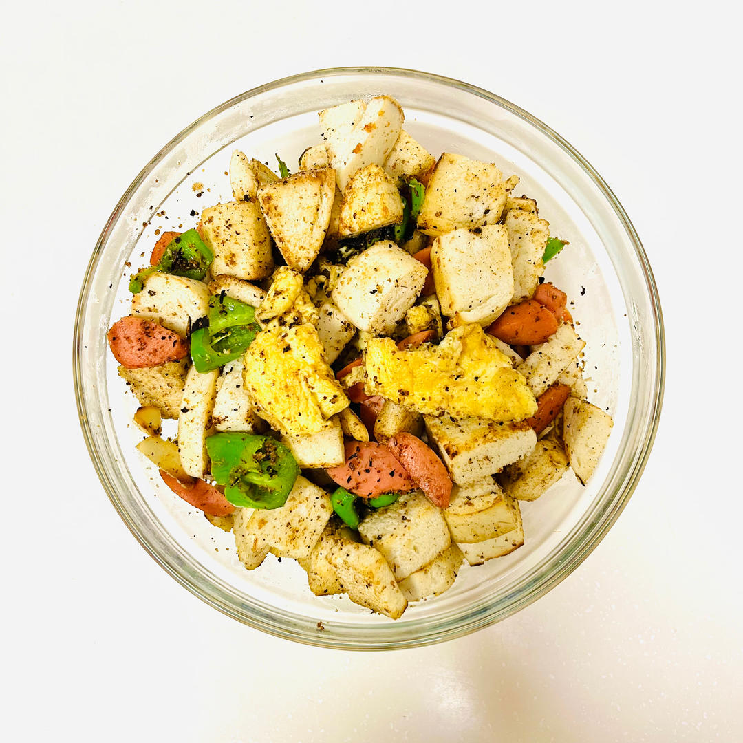 深夜食堂：炒馍花（剩馒头花样吃）