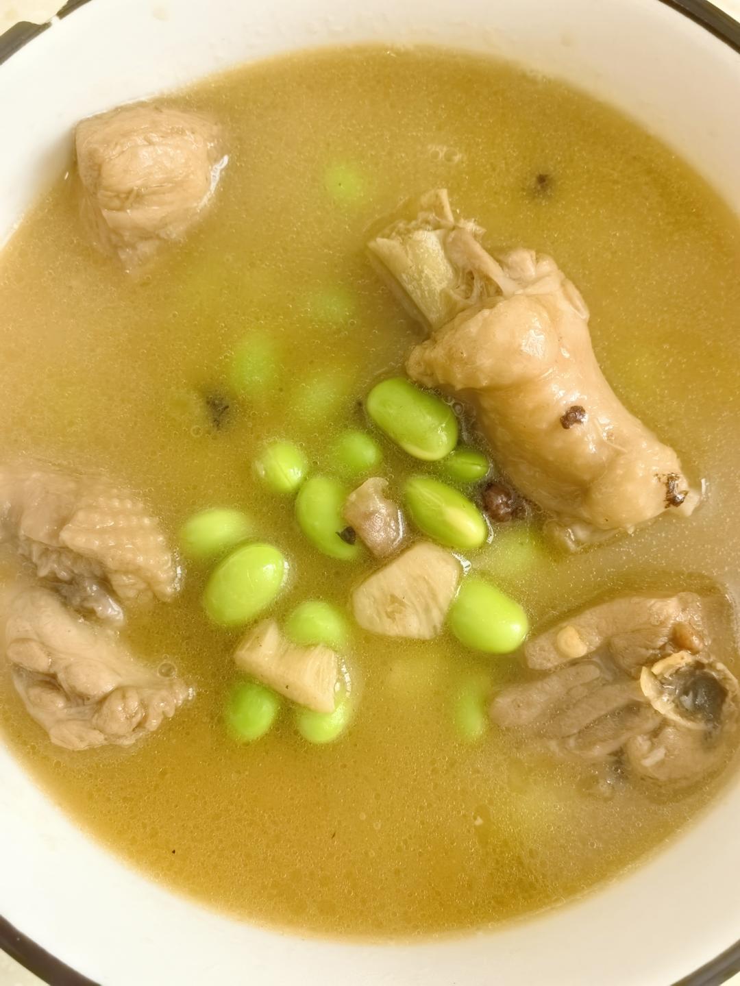 毛豆烧鸡—安徽菜