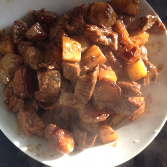 黑蒜子牛肉粒
