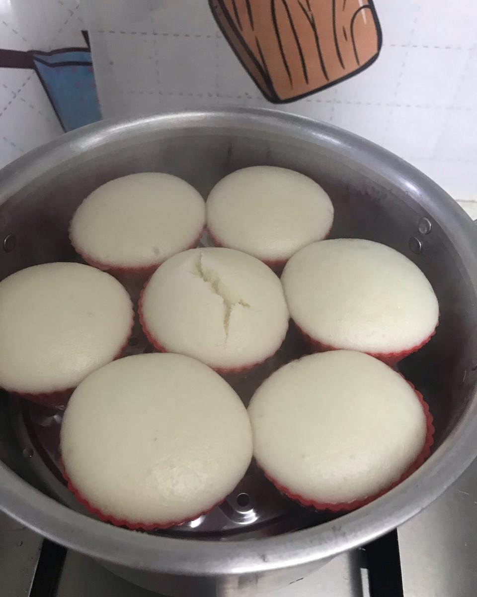 低糖无油的米发糕（不加泡打粉噢~）