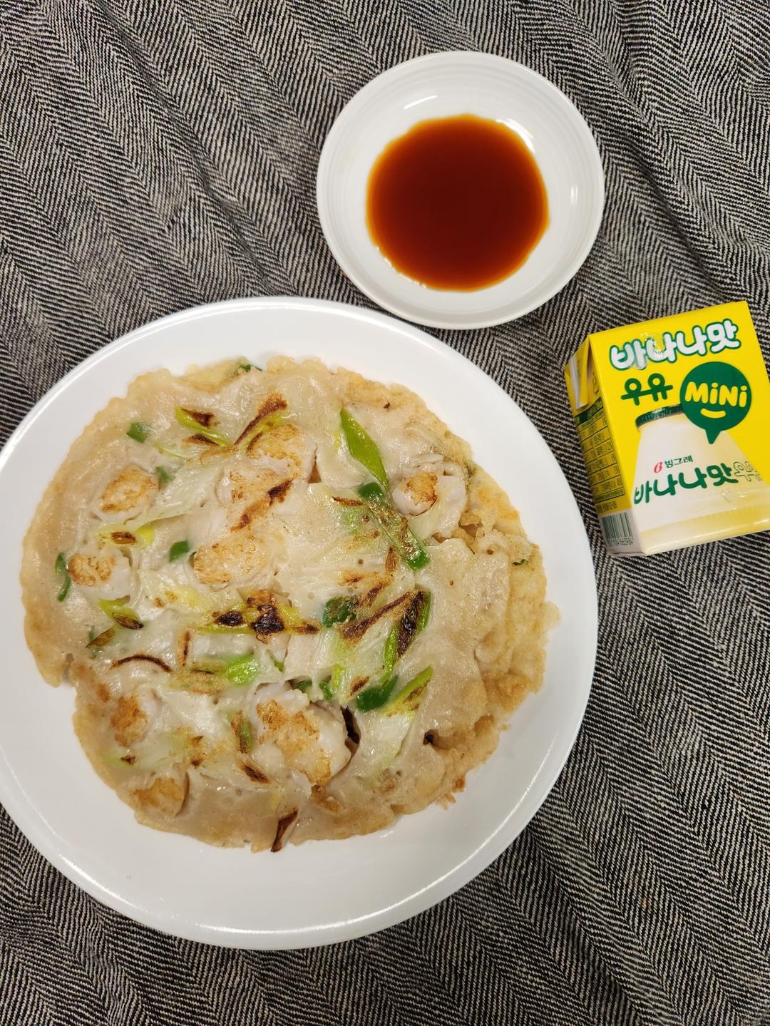 可甜可盐的韩式海鲜葱饼