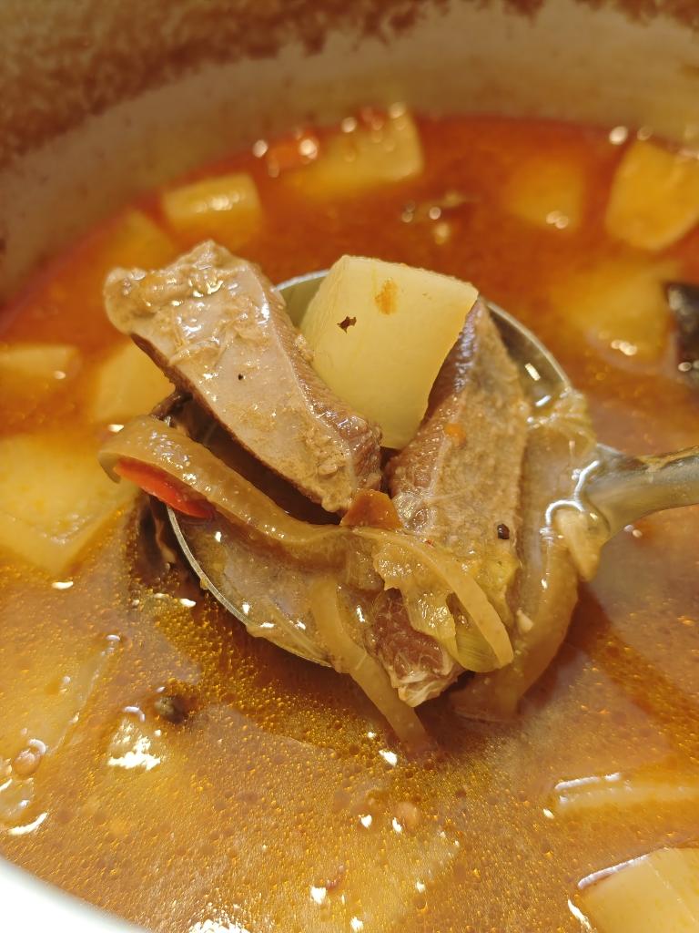 广式萝卜牛腩牛筋煲