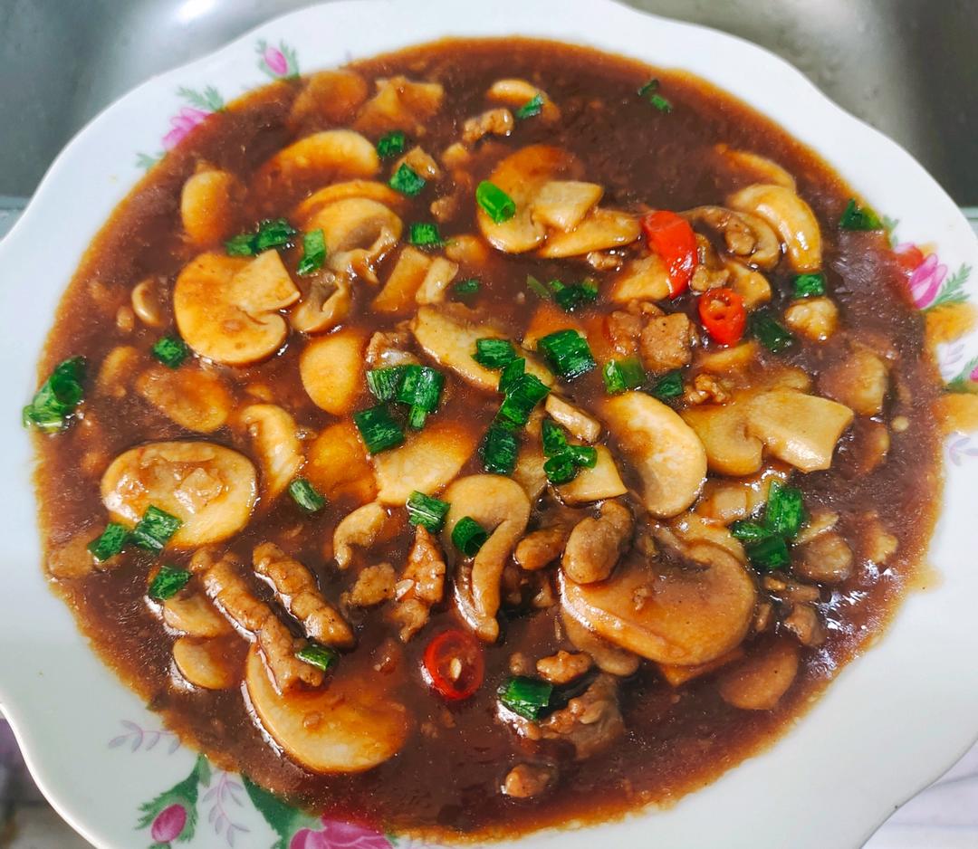 红烧蘑菇/炒口蘑