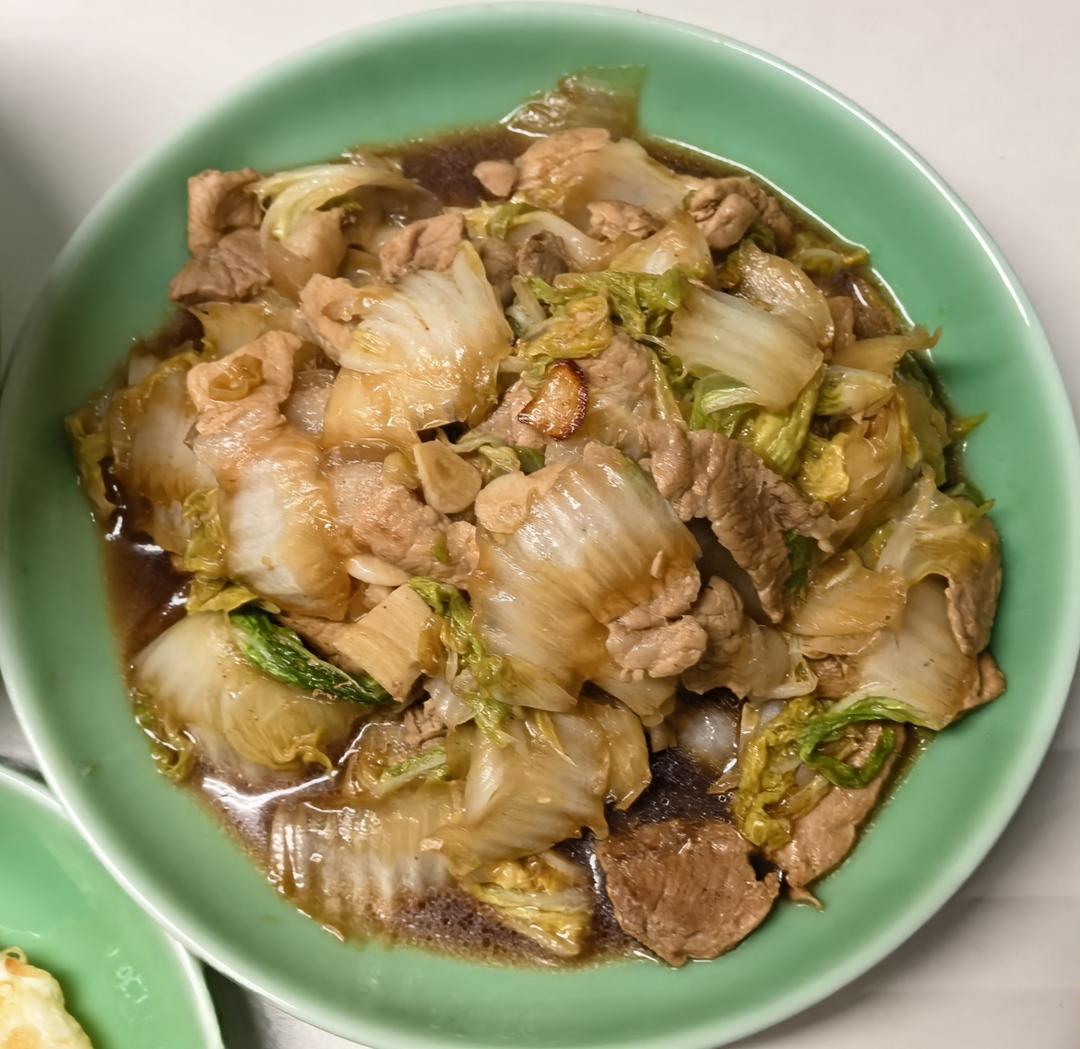 猪肉炒白菜