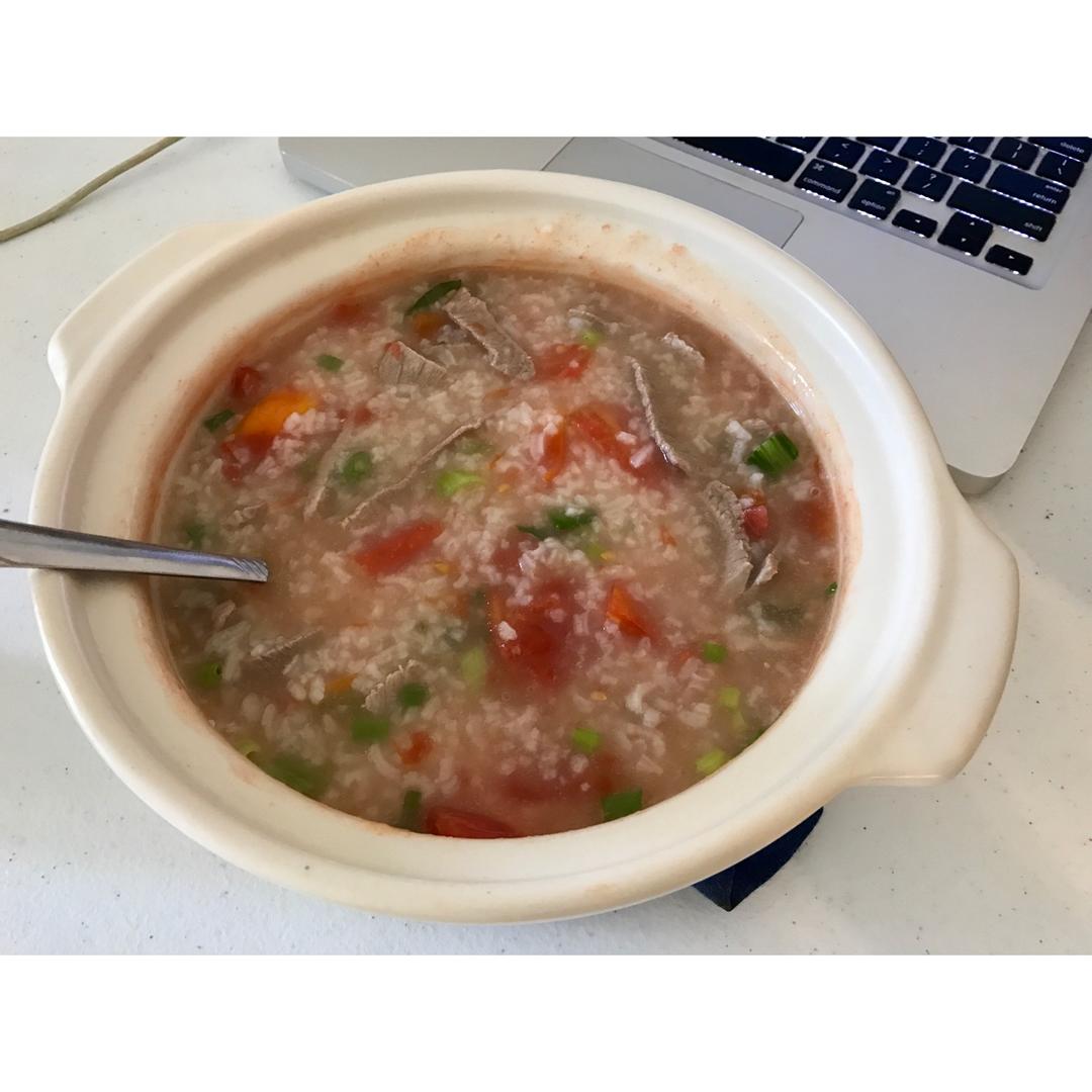 番茄牛肉粥（辅食）