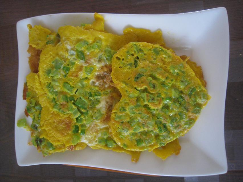 苦瓜蛋饼