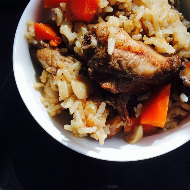 喷香排骨焖饭（爆好吃）