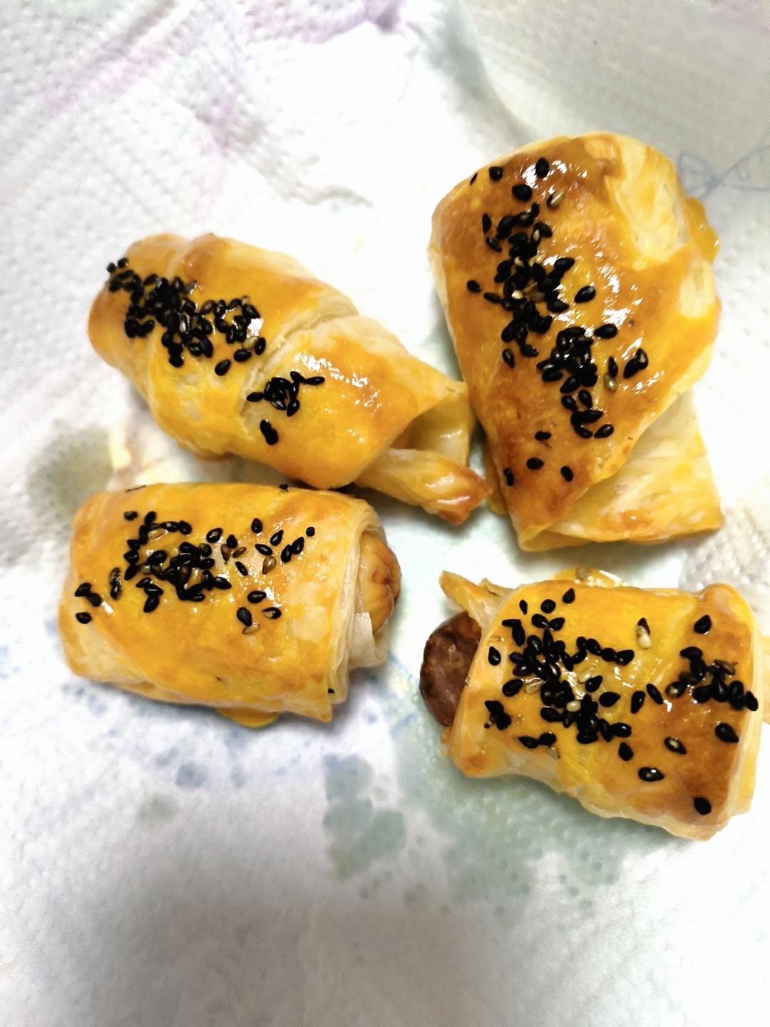 手抓饼也能做🥐可颂面包