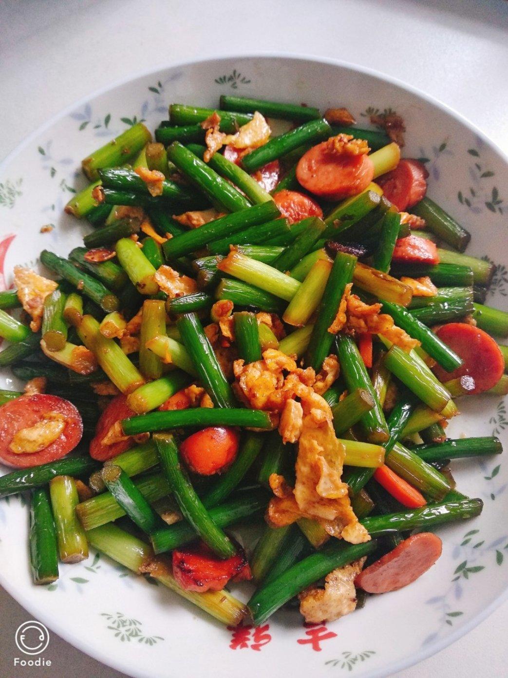 蒜薹炒鸡蛋