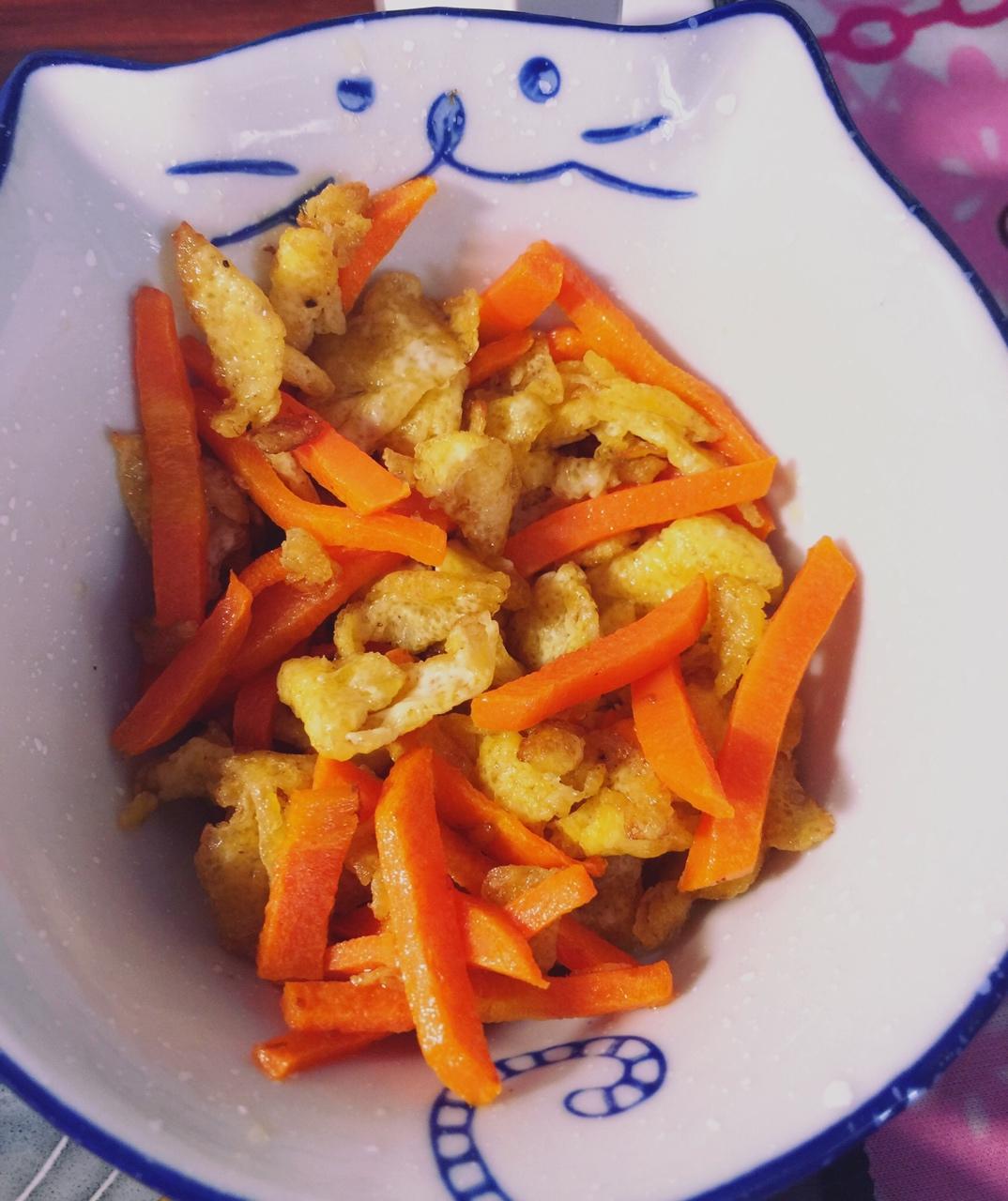 胡萝卜炒鸡蛋