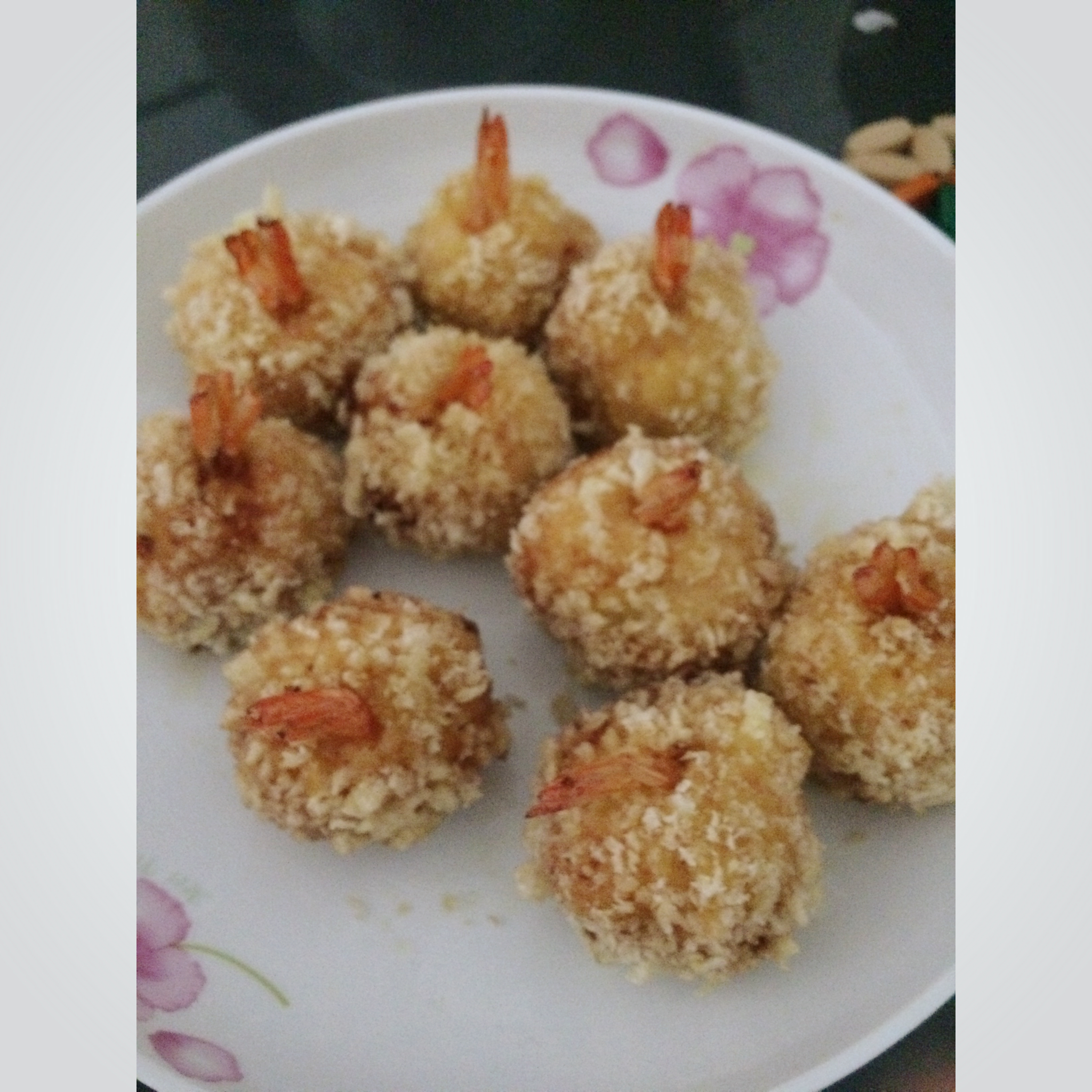 土豆泥鲜虾球