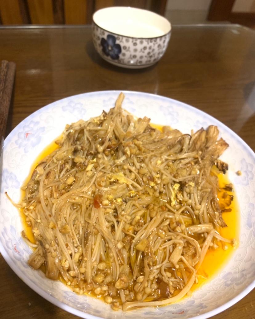 蒜蓉孜然烤金针菇