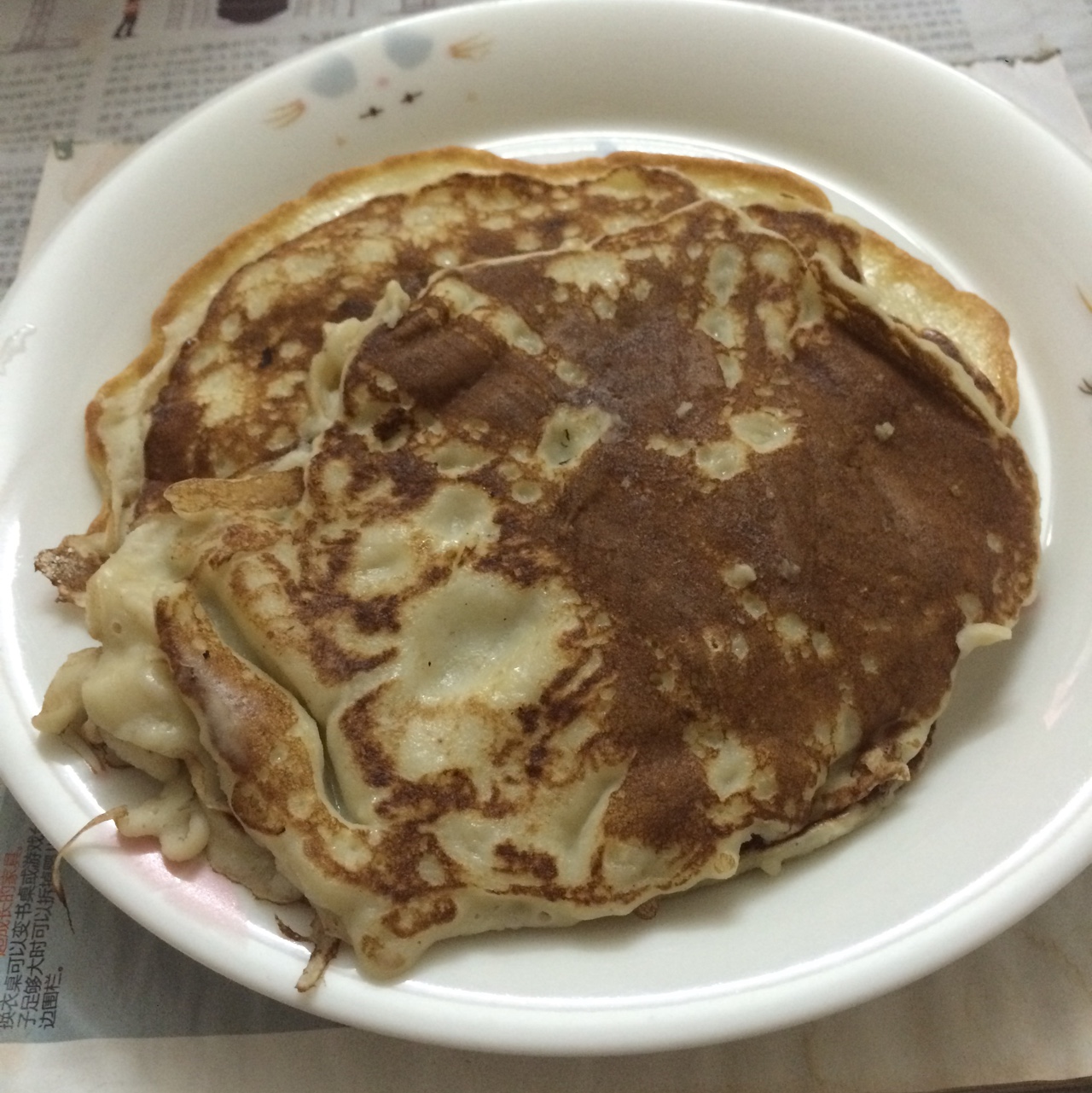 【减脂早餐】无油香蕉松饼（超简单）
