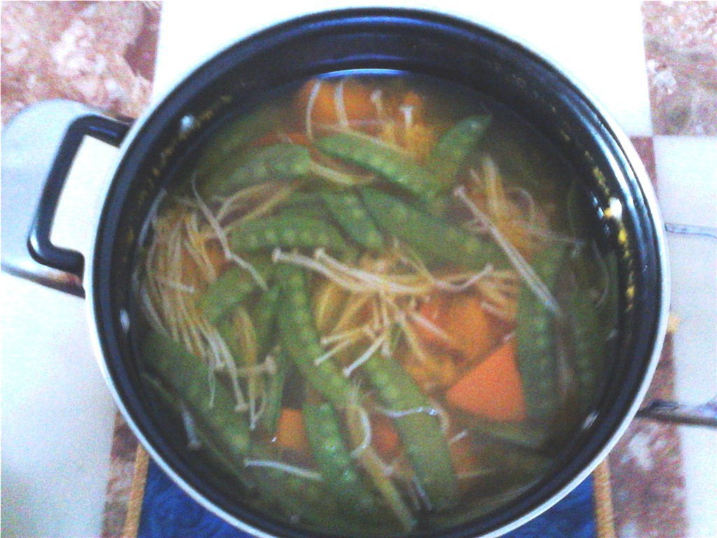 南瓜金针菇汤