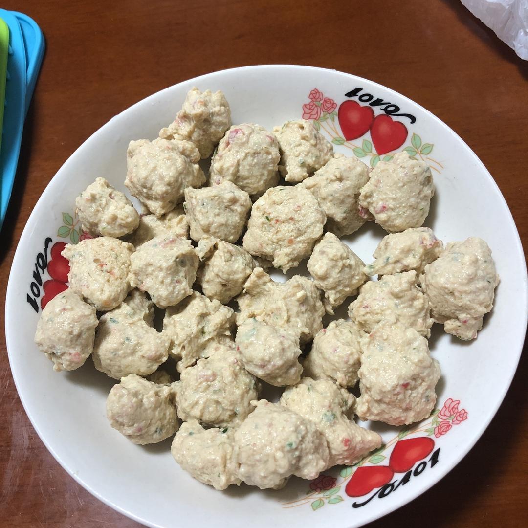 健身减肥鸡胸肉丸子好吃易做（破壁机）有Q弹性。百分百成功率。