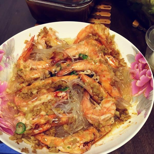 蒜蓉蒸虾