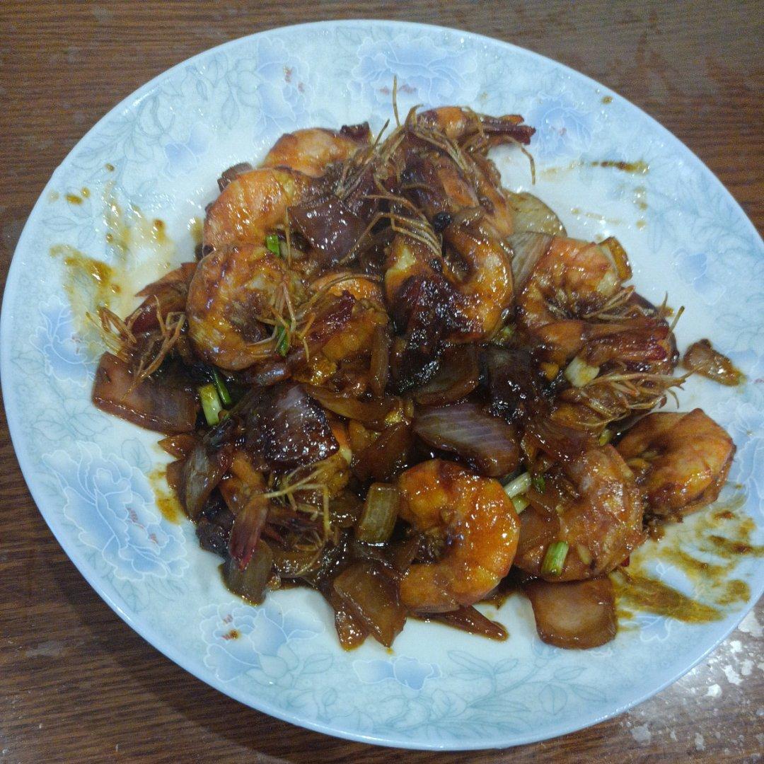 10分钟快手❗️油焖大虾好吃到舔盘，巨简单