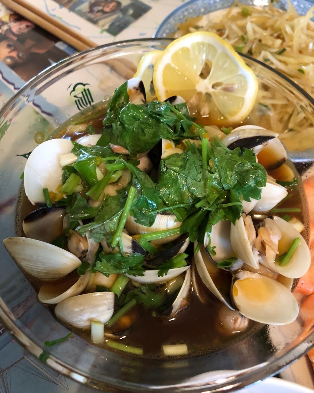 酒煮白贝