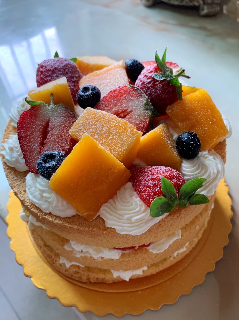 6寸水果裸蛋糕