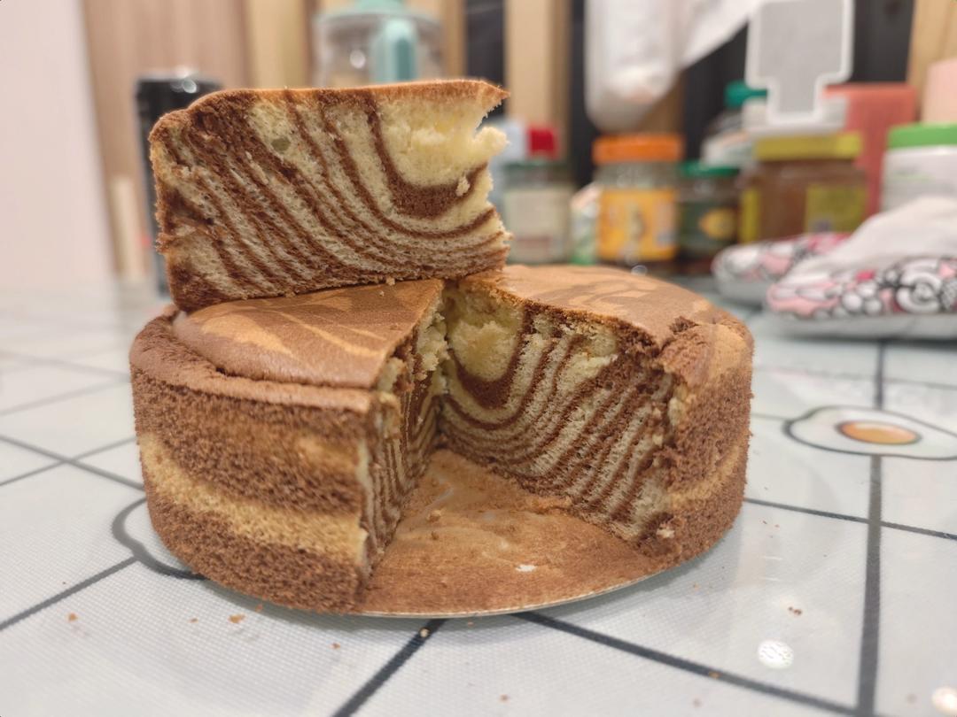 漂亮 斑马纹戚风蛋糕