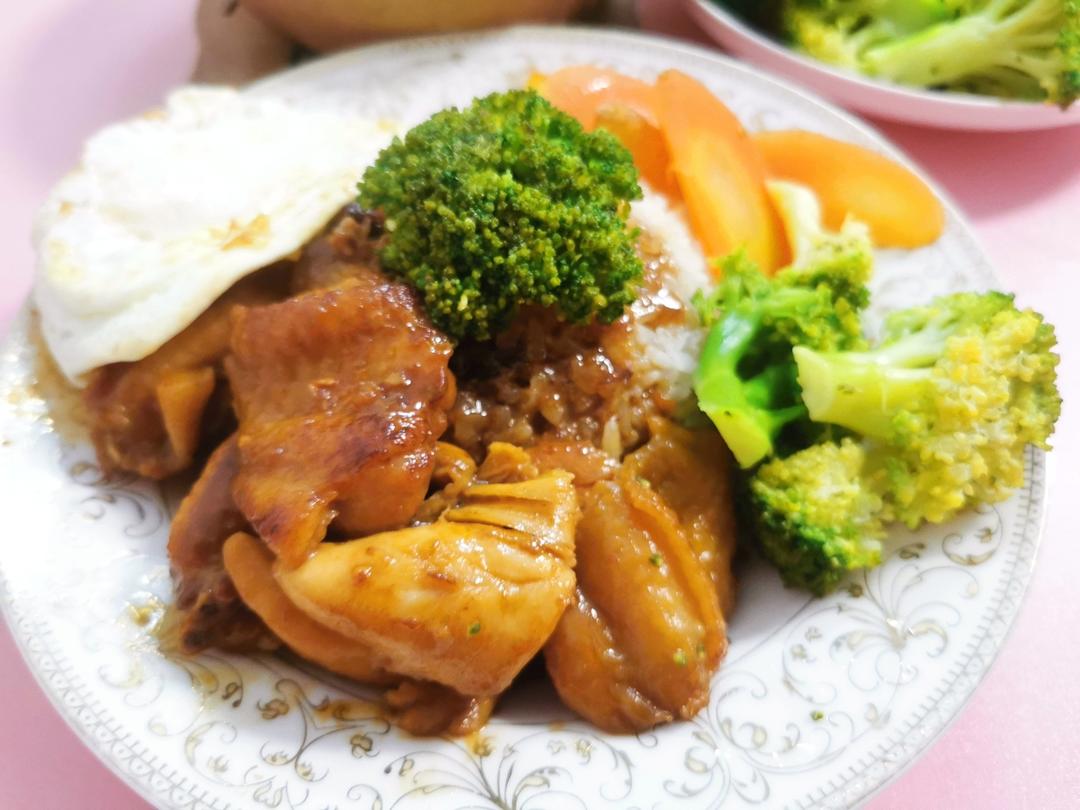 照烧鸡腿饭
