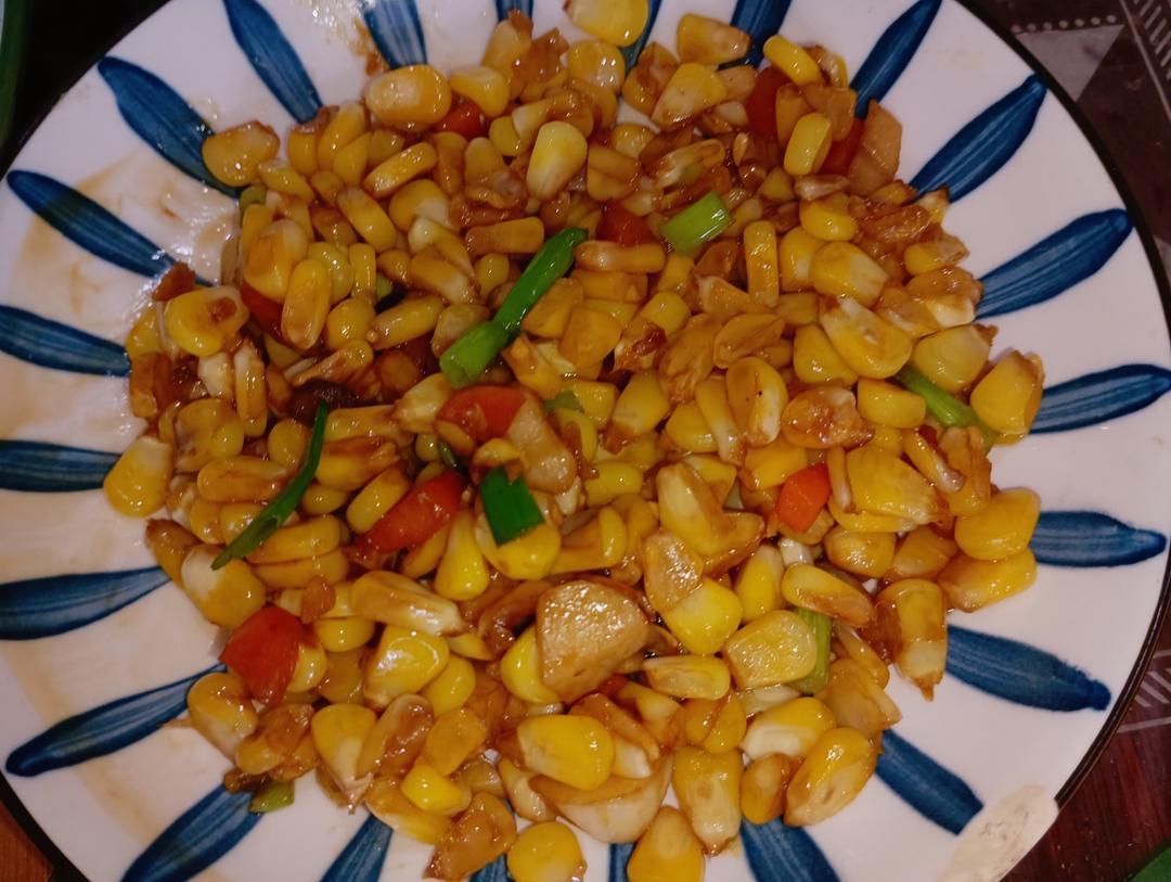 什锦玉米粒虾仁🍤🌽🥕