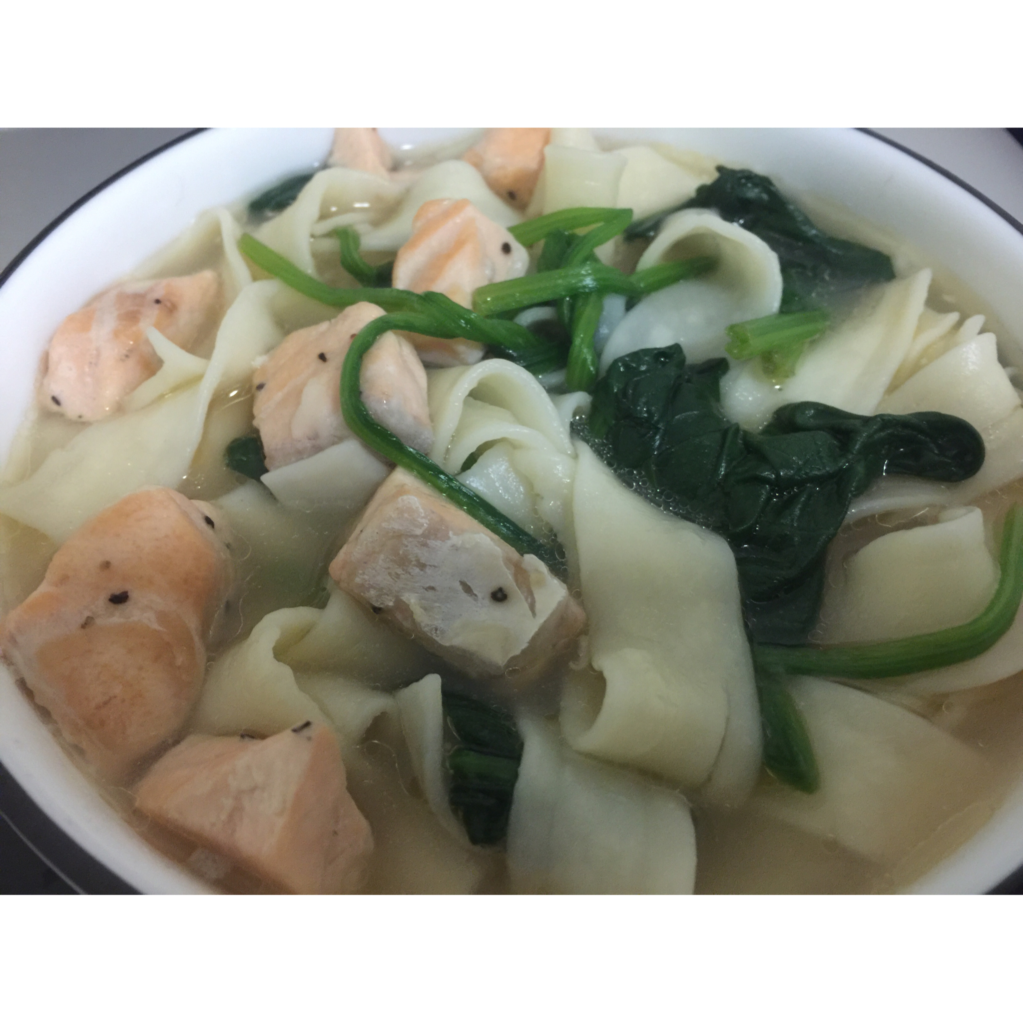 三文鱼菠菜面（宝宝辅食）