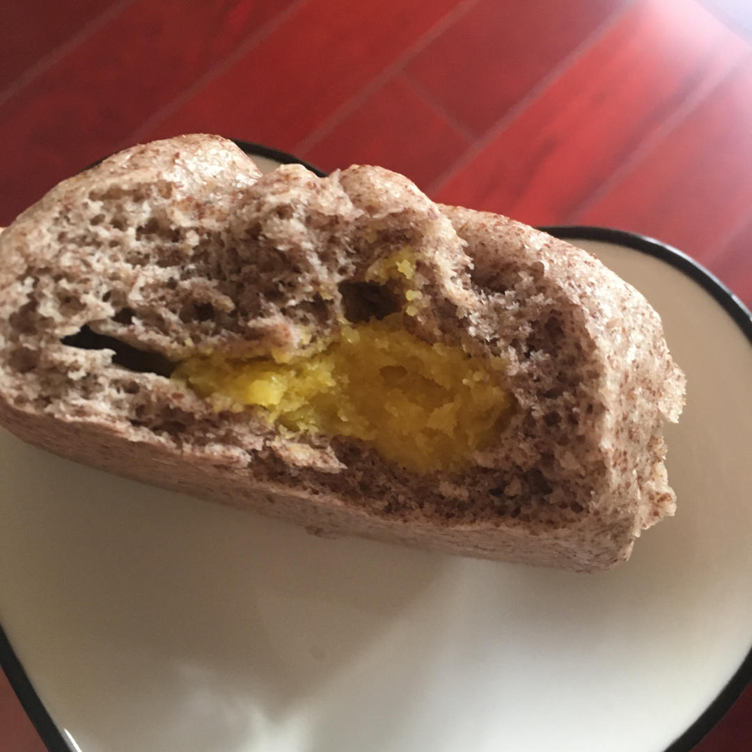 自制无油奶黄包