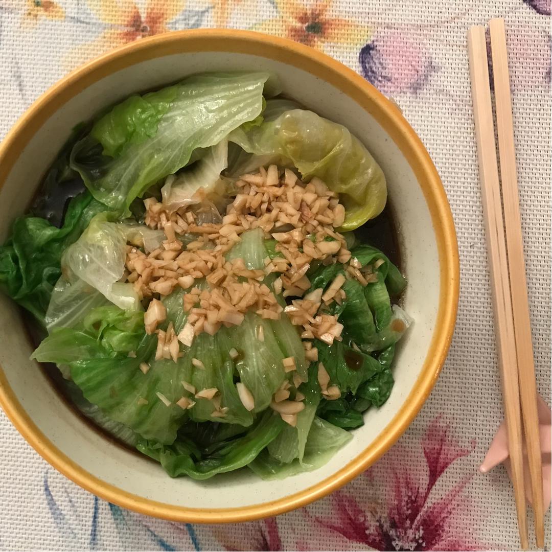 白灼西生菜