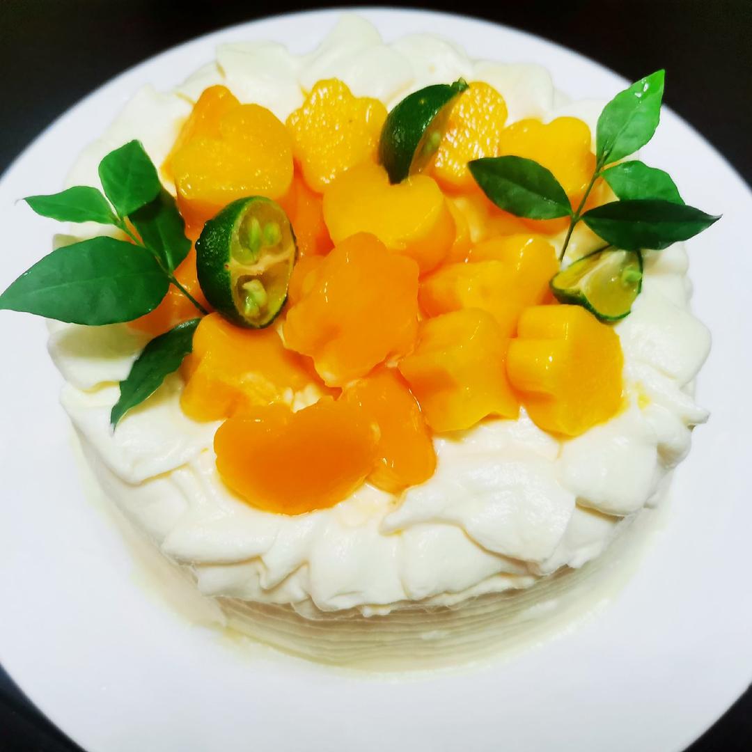 店铺夏日爆款：百香果芒果蛋糕