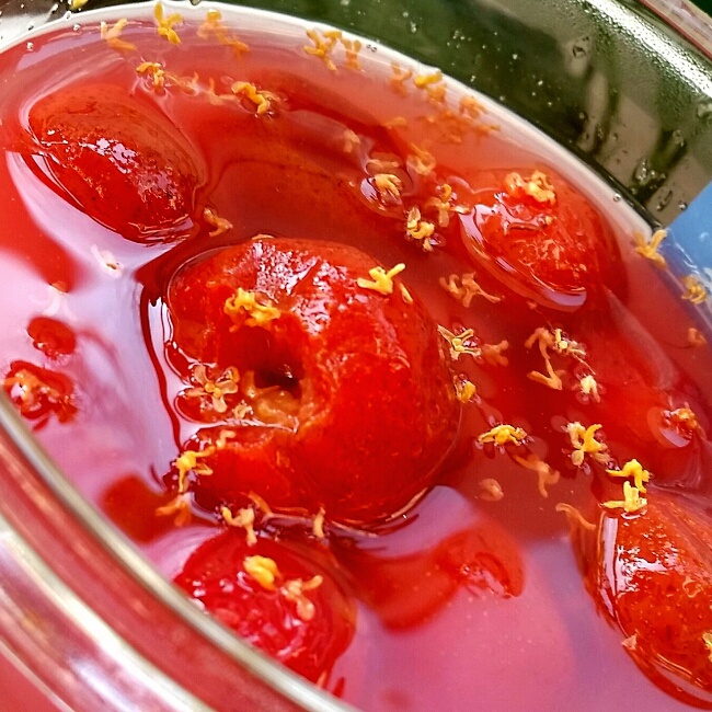 桂花炒红果
