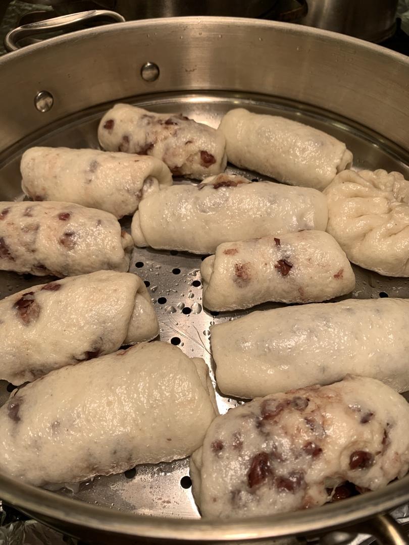 蜜豆卷馒头