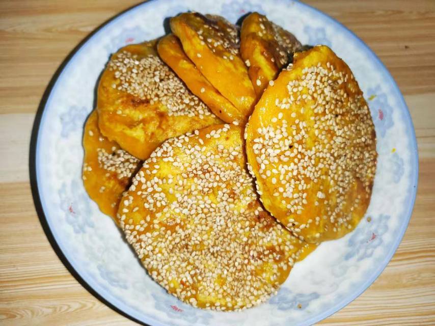 紫薯南瓜糯米饼