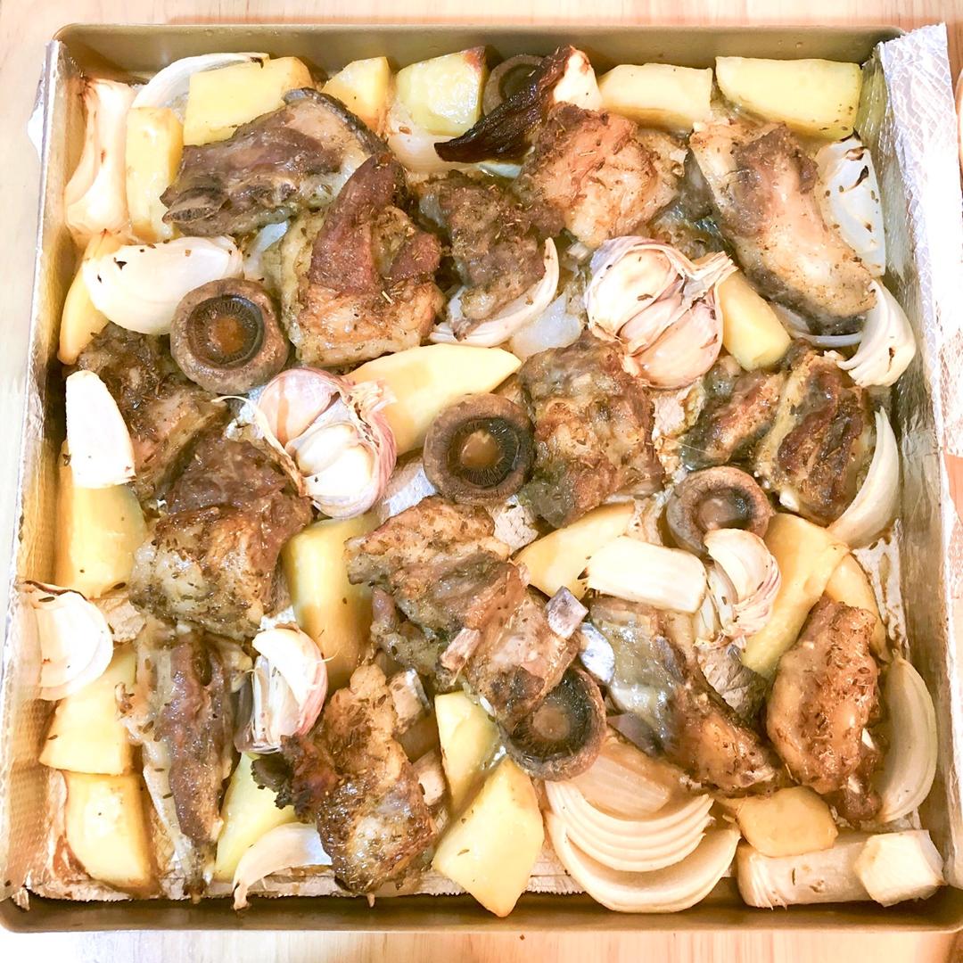 超简单烤羊排澎湃烧