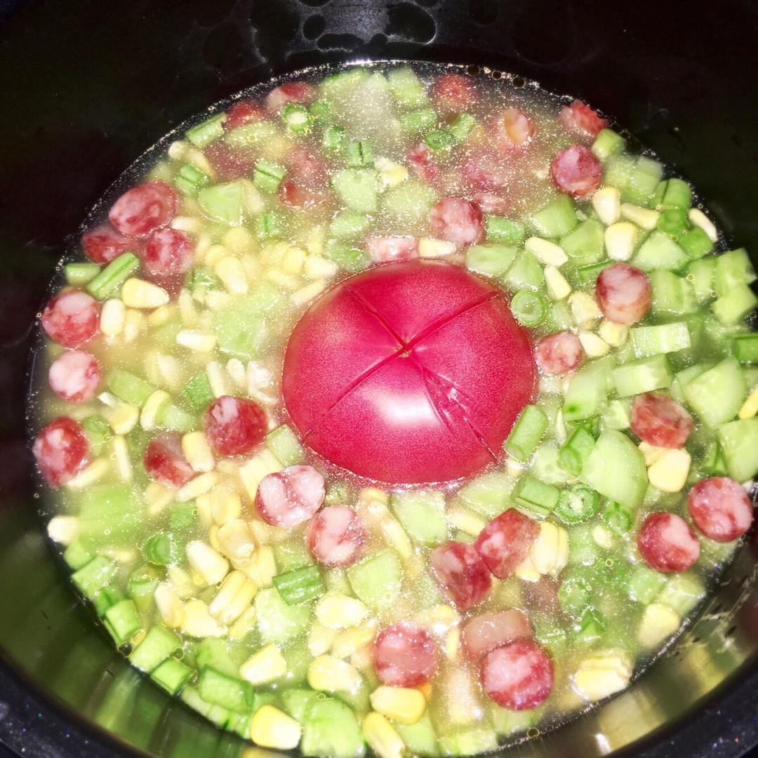 网红焖饭一只番茄饭