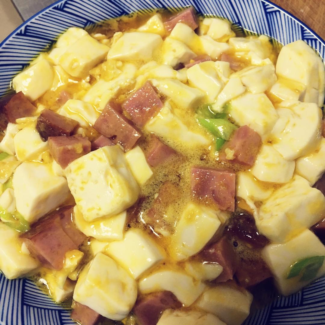 老丁的私房菜-蟹黄豆腐