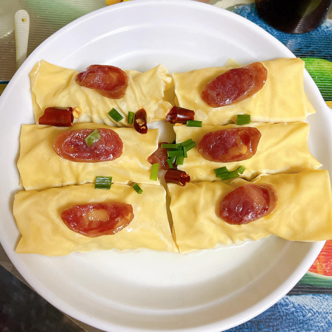 鲜肉开洋千张包子