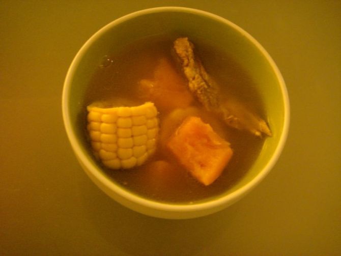 南瓜玉米煲猪骨