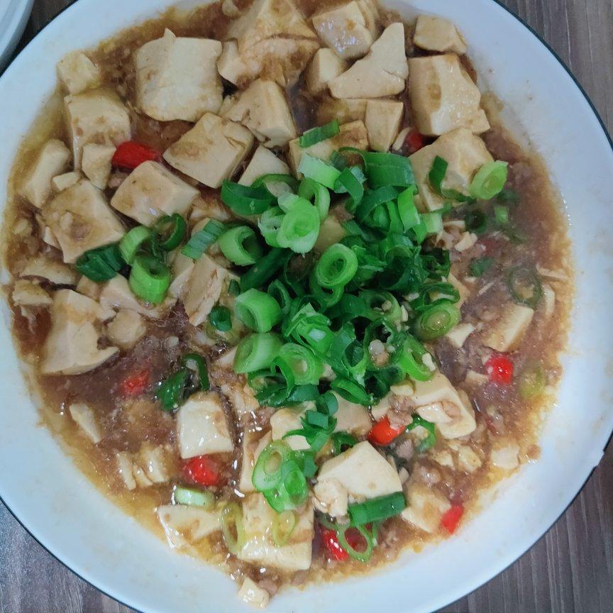 肉末嫩豆腐｜嫩滑口感爽口！这道快手菜超级下饭！！（减脂少油版）