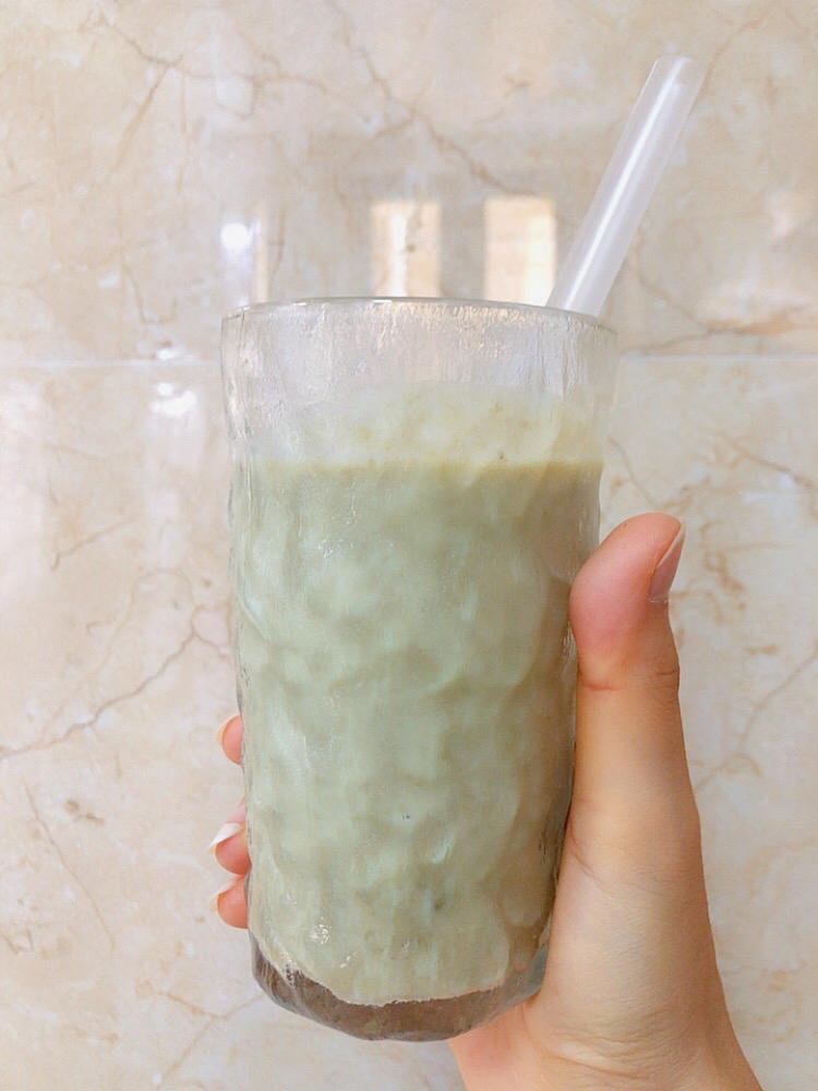 [解暑解辣必备]牛乳绿豆沙