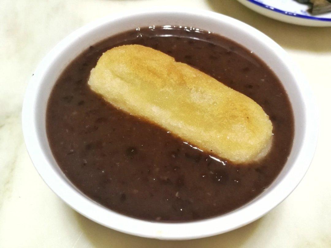 烤年糕红豆汤
