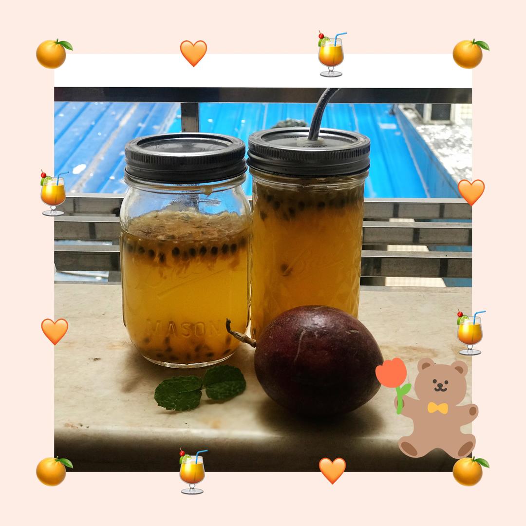 蜂蜜百香果!!😘美容养颜!!😍简单易做!!好喝到爆!!😍