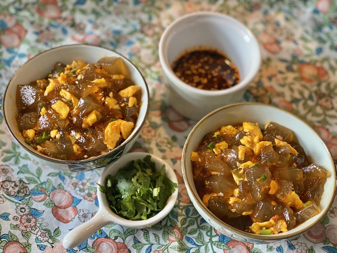 鸡蛋炒凉粉